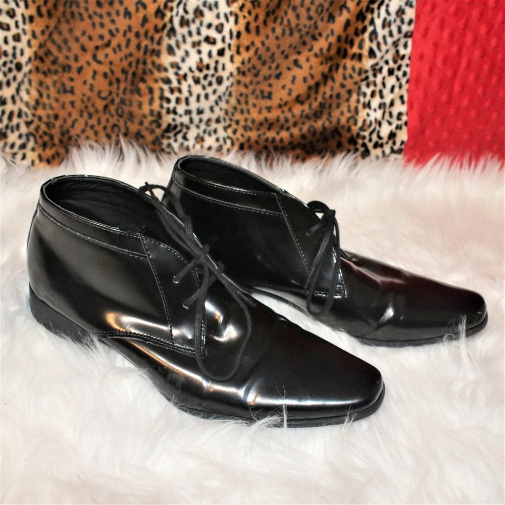 Calvin Klein Men's Black Ankle Boots Size 9.5